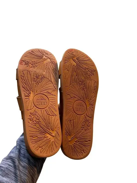 Reef Tan Double-Strap Buckle Slide Sandals - Picture 5 of 5